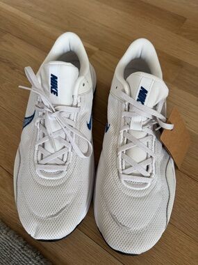 Nike Legend Essential 3 Blue and White Next Nature Sneakers